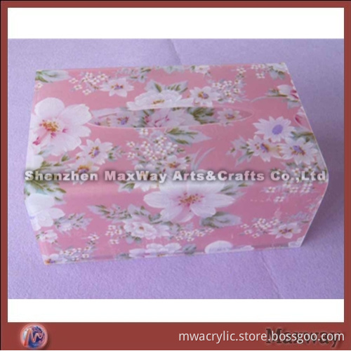 High Grade Acrylic/Perspex Napkin Box/Case with Fashionable Patterns